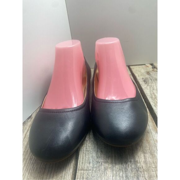 Lands’ End Women’s Black Ballet Flats Comfort Slip On Shoes Size 9.5 Work Casual - Picture 2 of 6